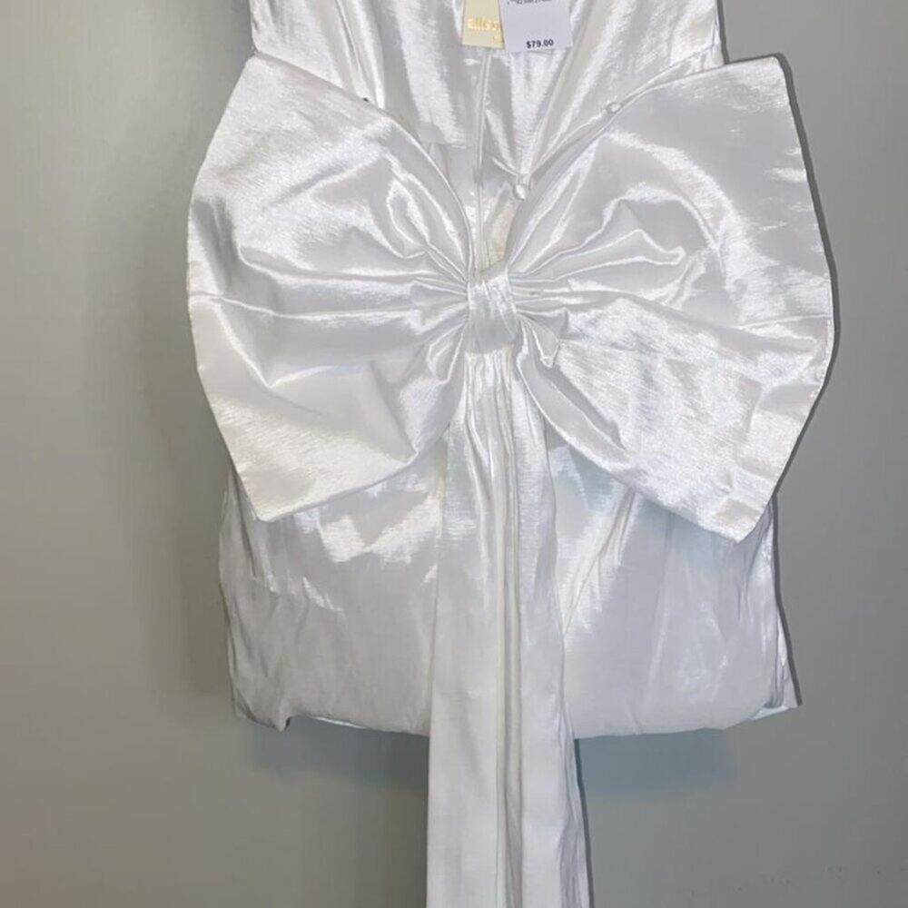 DRESS WITH DETACHABLE BOW - Picture 5 of 7